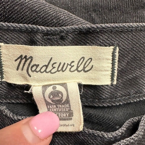 NWOT Madewell Women's Low-Slung Straight Jeans Black Size 23 Airy Denim - Picture 7 of 13